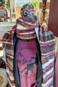 Winter wear at The Tipsy Goat Market & Social House Lansdowne ON